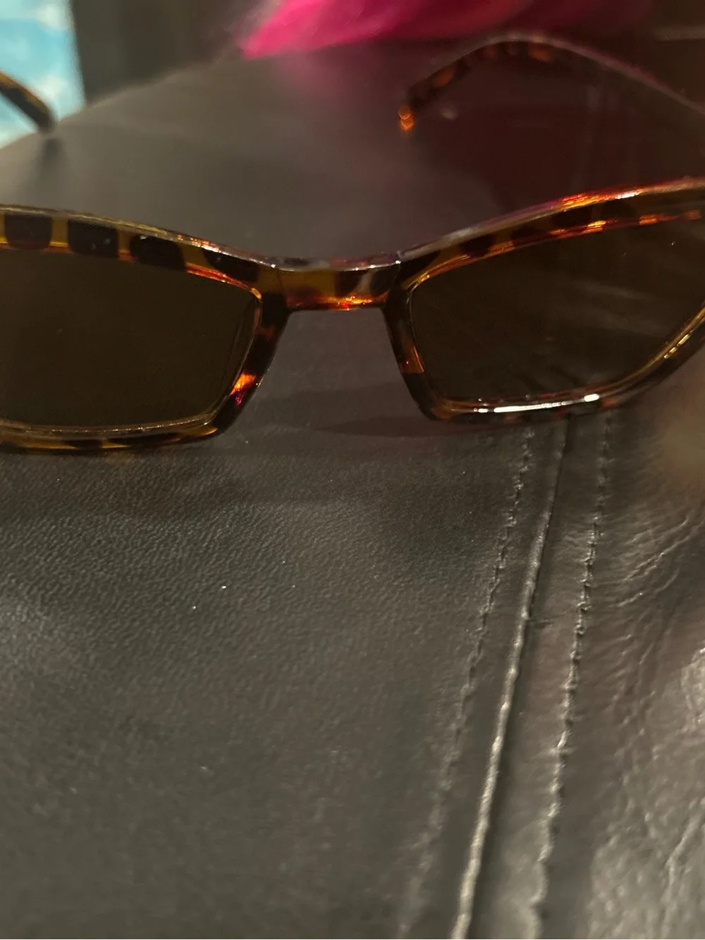 Tortoiseshell Cat Eye Sunglasses - Brown Lenses